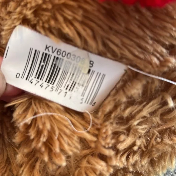 Dan Dee Brown Floppy Puppy Dog Plush Red Ears Nose - Picture 8 of 8